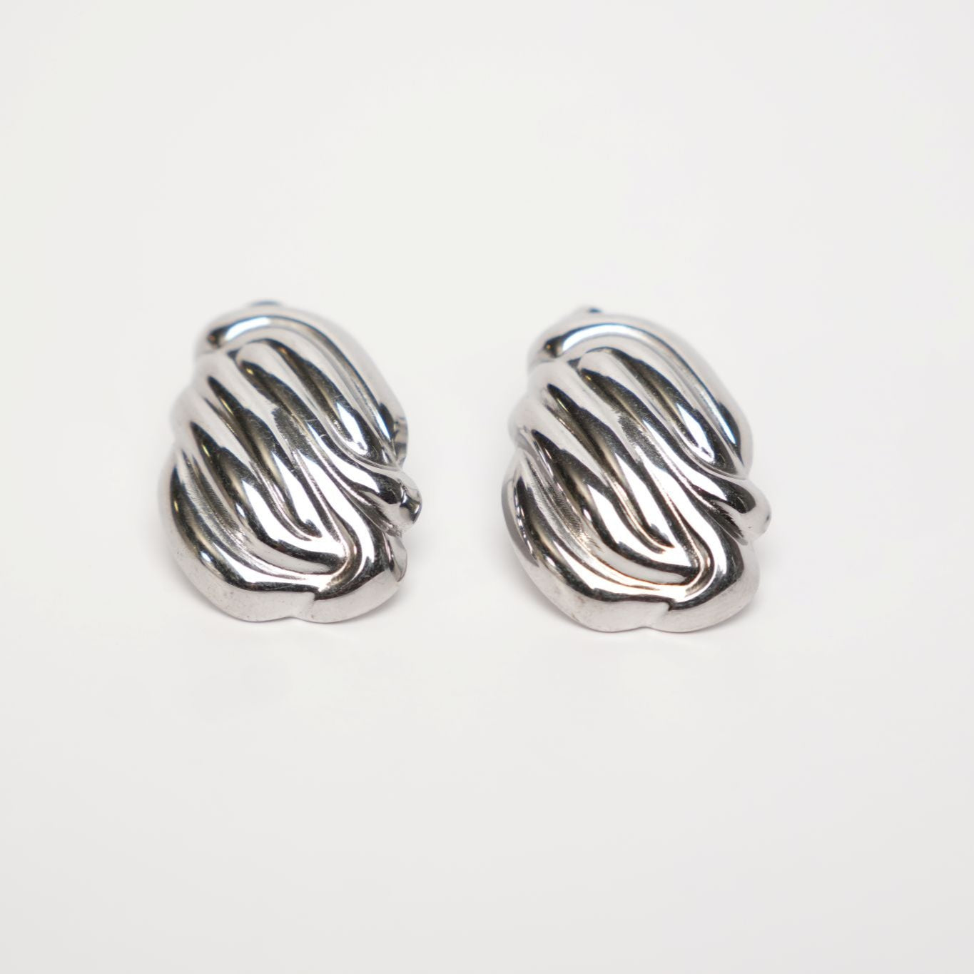 Sculpted Knot Stud Earrings