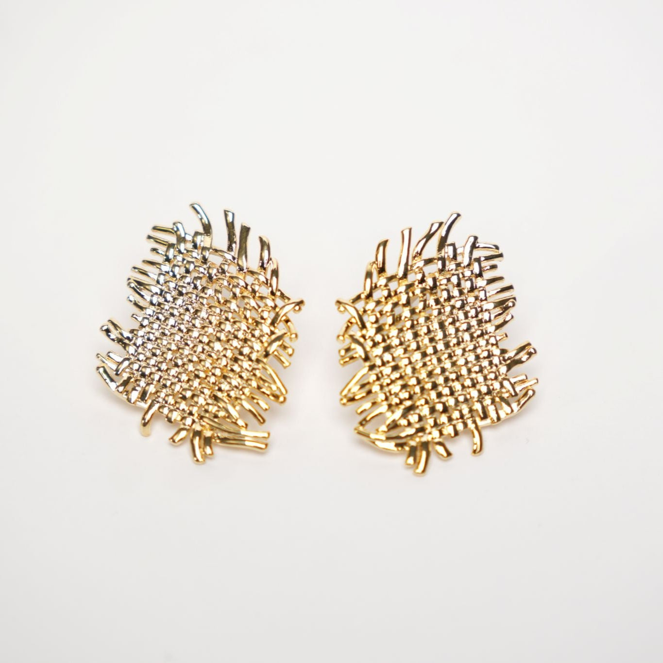 Tangled Mesh Stud Earrings