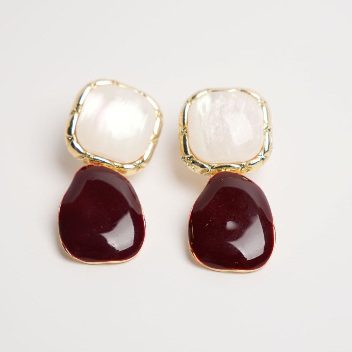 Pearl Duo Drop Earrings