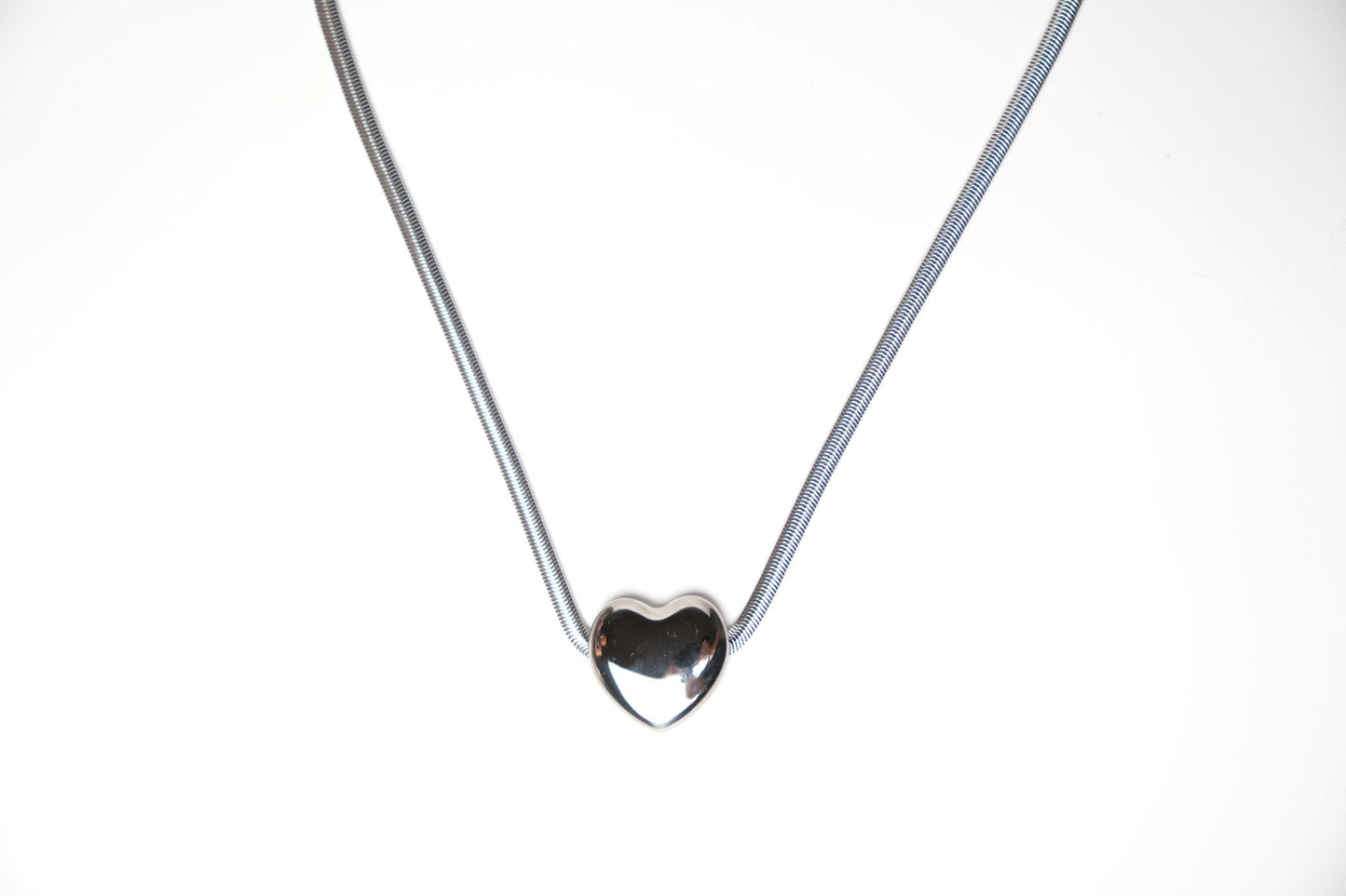 Puffed Heart Necklace