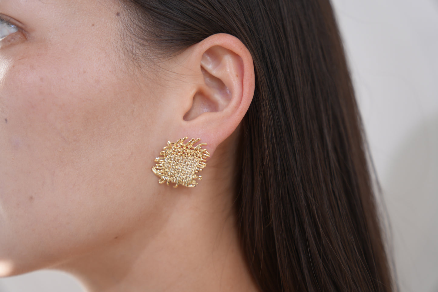 Tangled Mesh Stud Earrings