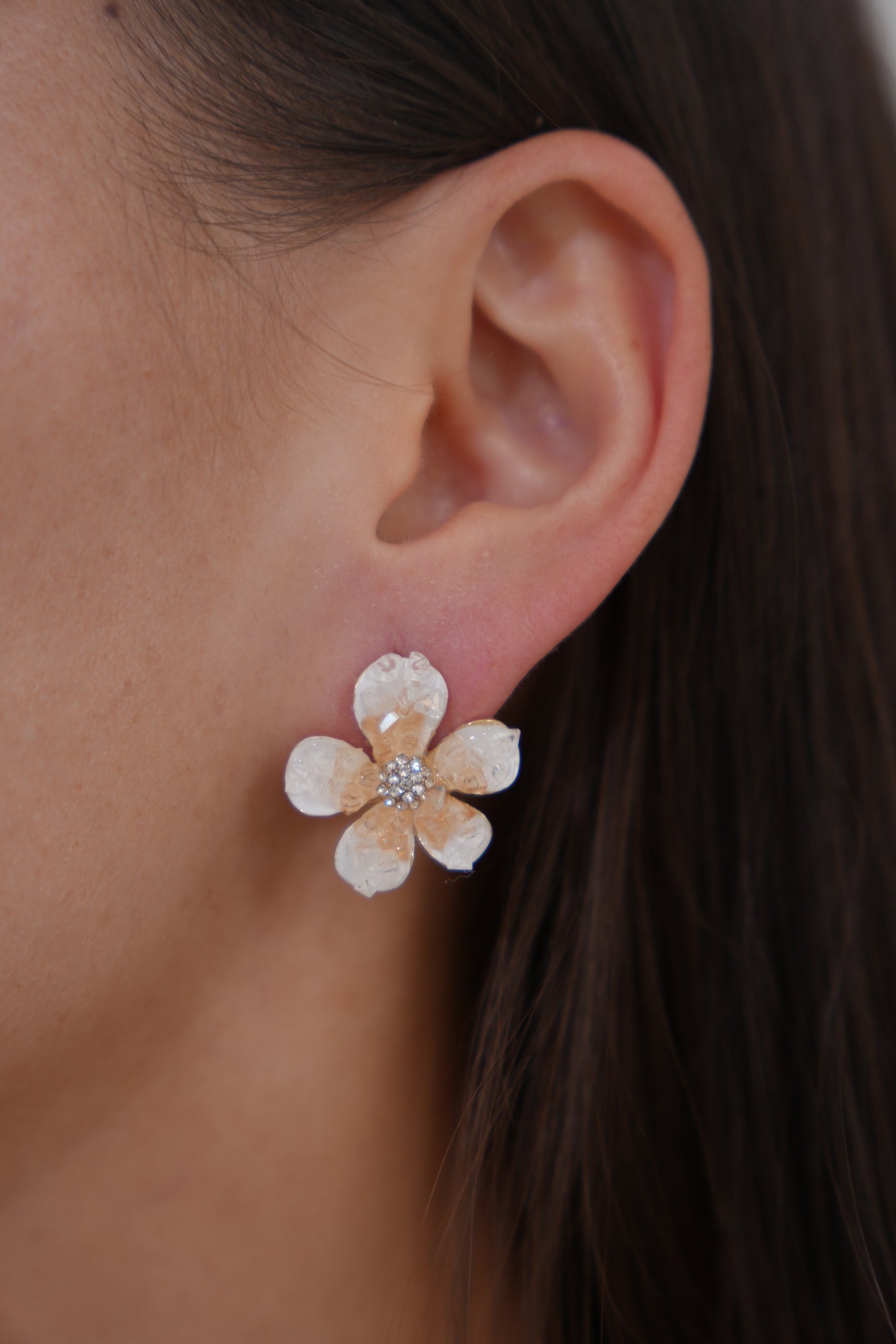 Floral Crystal Studs