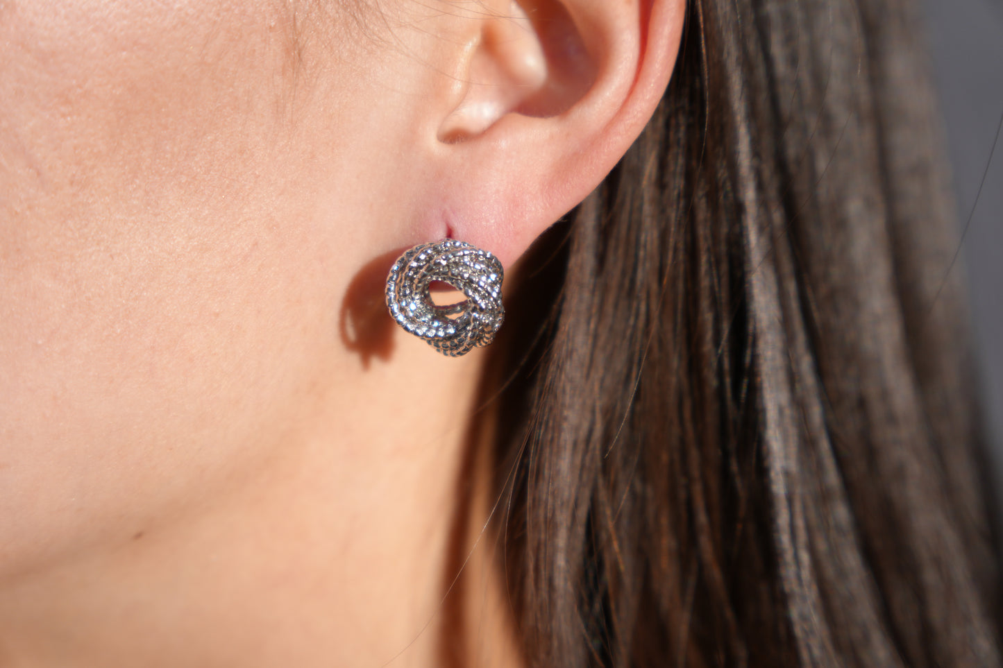 Twist Knot Stud Earrings
