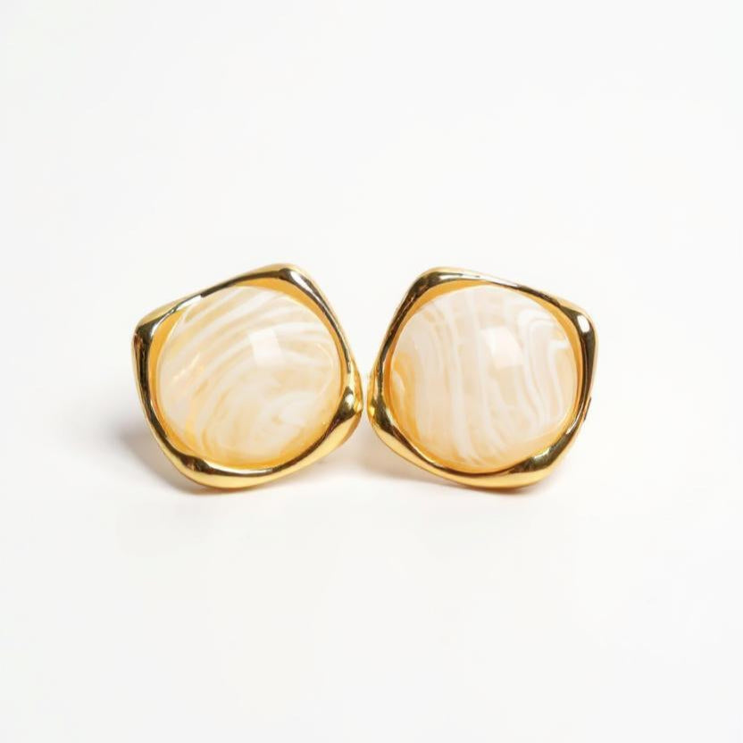 Swirl Gem Studs