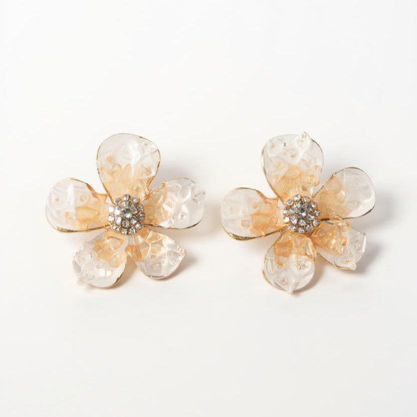 Floral Crystal Studs