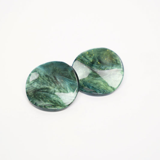 Swirl Resin Stud Earrings