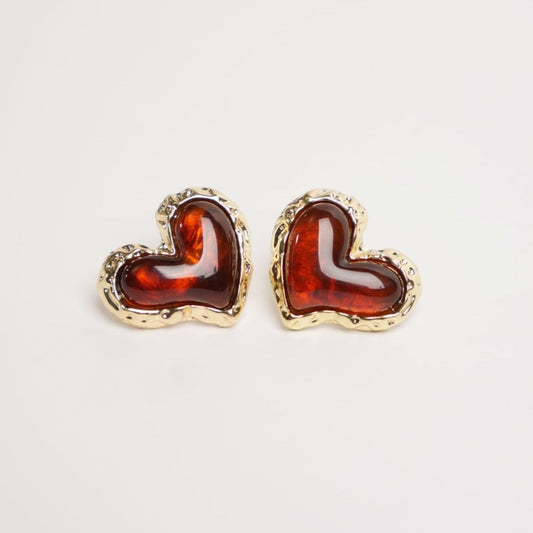 Heart Stud Earrings
