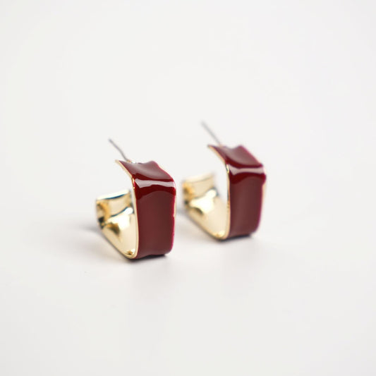 Wave Hoop Earrings