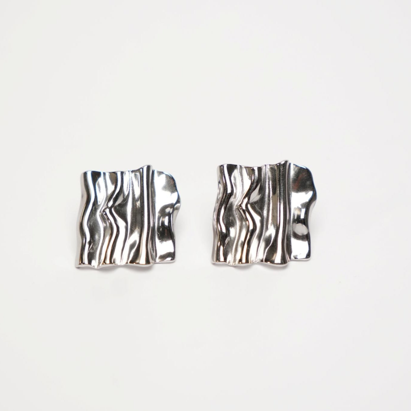 Ripple Sheet Statement Earrings