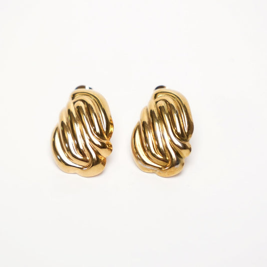 Sculpted Knot Stud Earrings