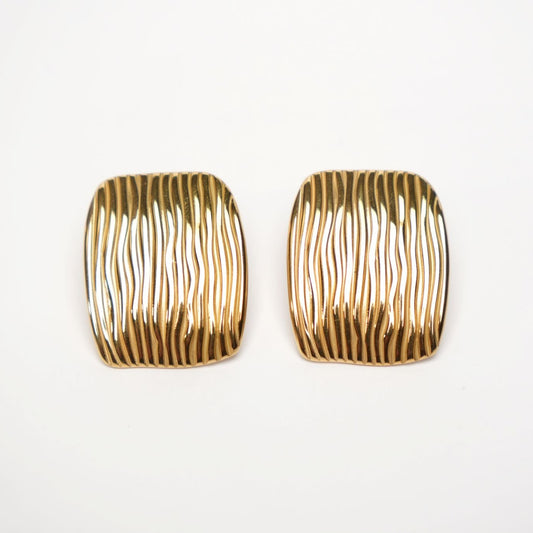 Wave Panel Earrings