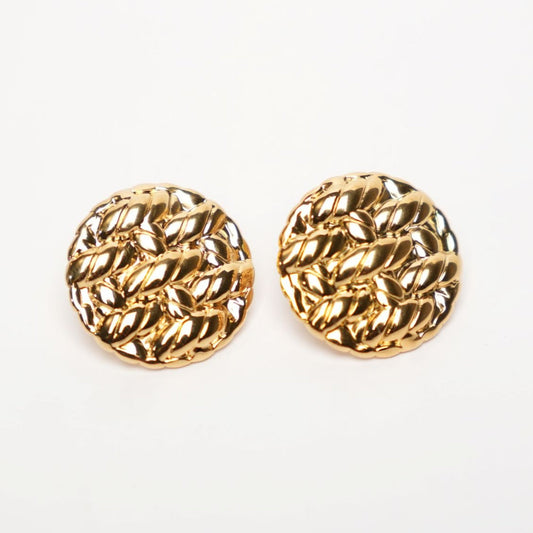 Braided Gold Studs