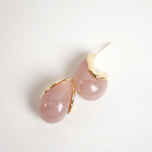 Blush Teardrop Earrings