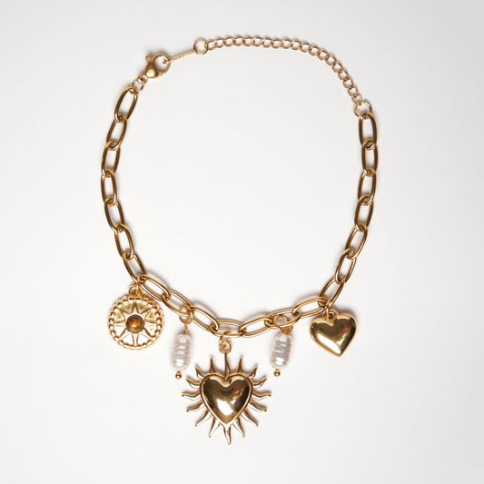 Sun Relic Charm Bracelet