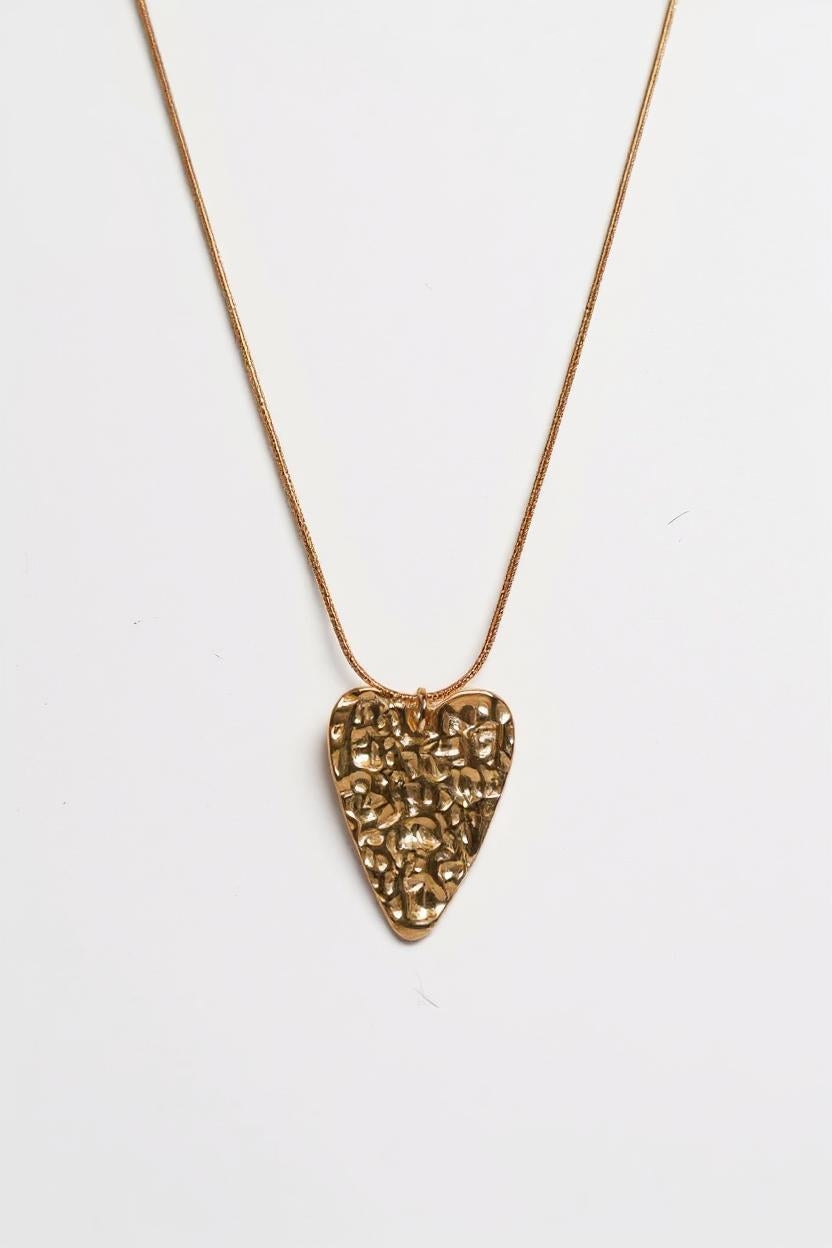 Molten Heart Pendant Necklace