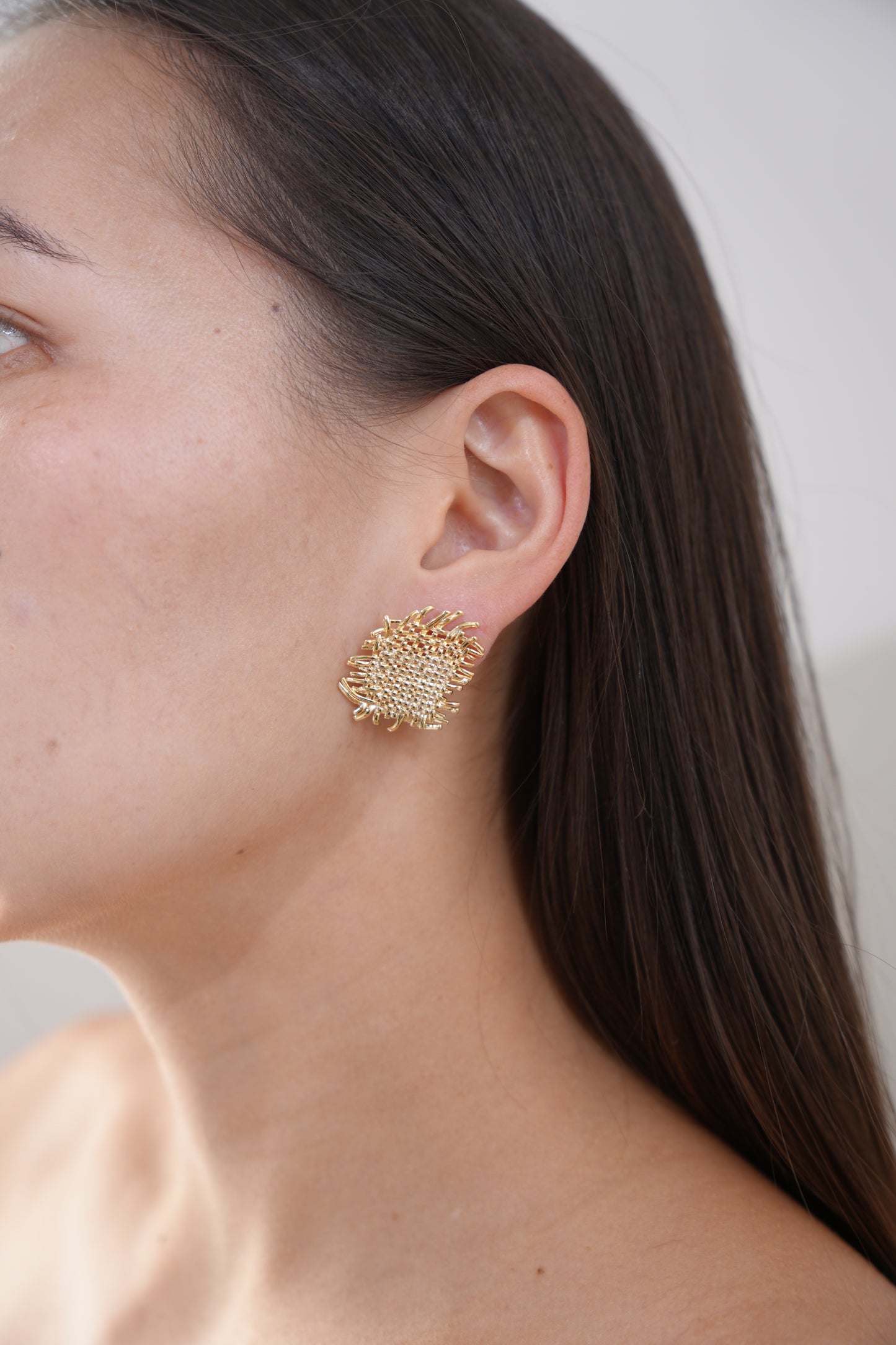 Tangled Mesh Stud Earrings