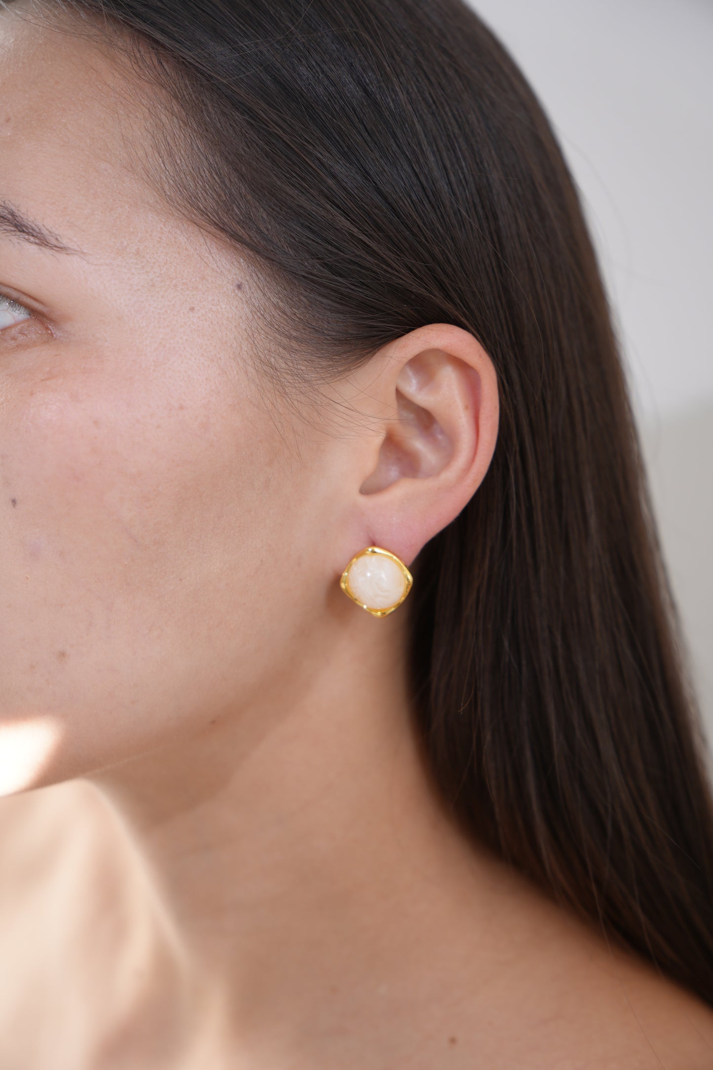 Swirl Gem Studs