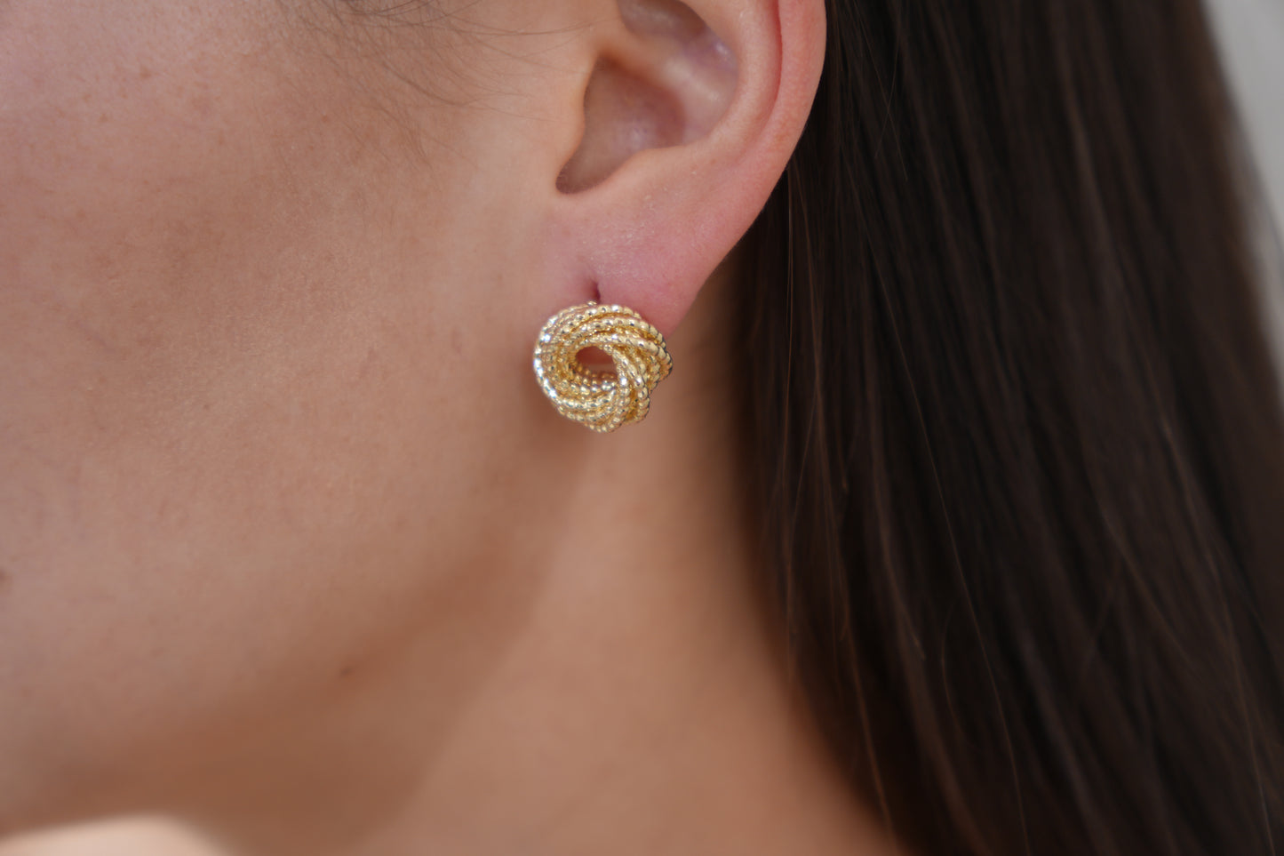 Twist Knot Stud Earrings