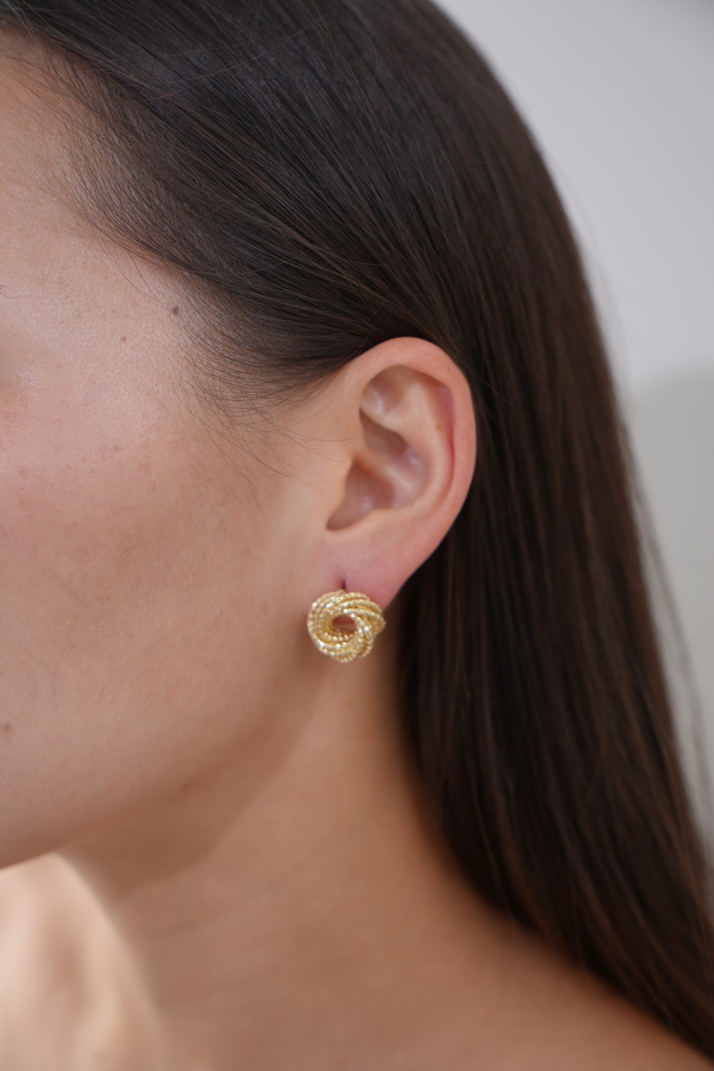 Twist Knot Stud Earrings