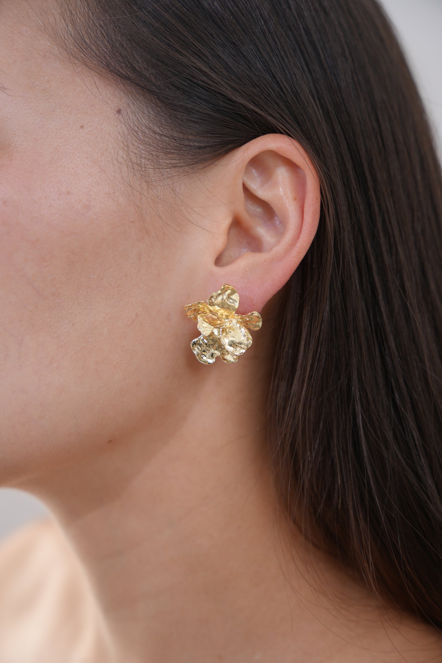 Molten Bloom Stud Earrings
