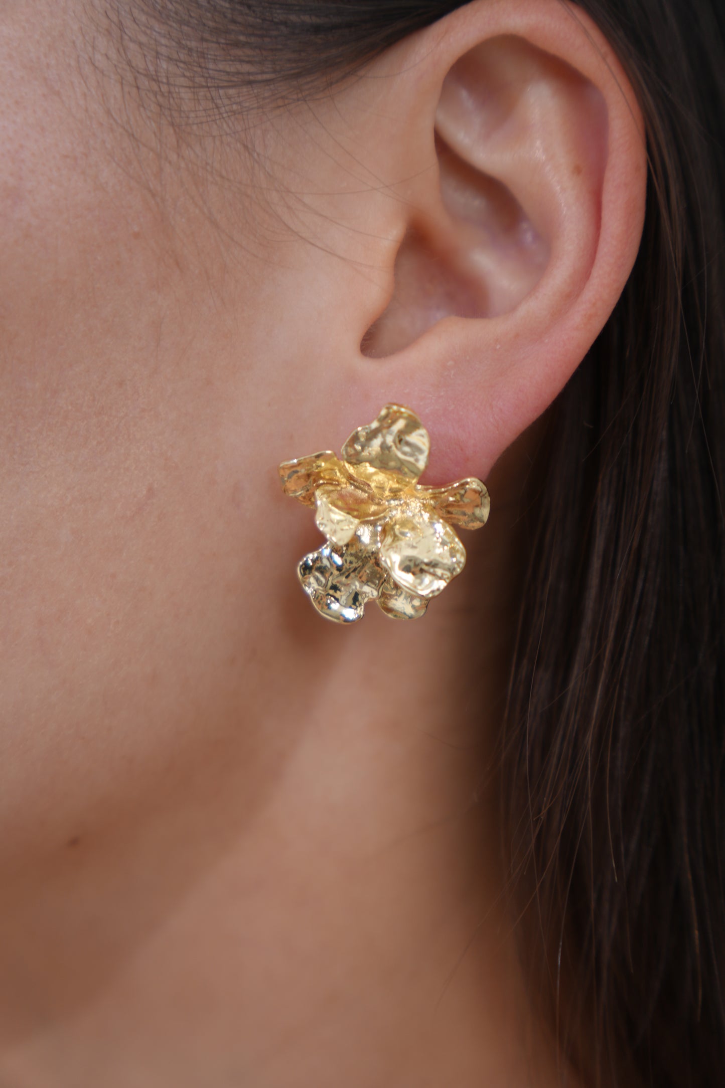 Molten Bloom Stud Earrings