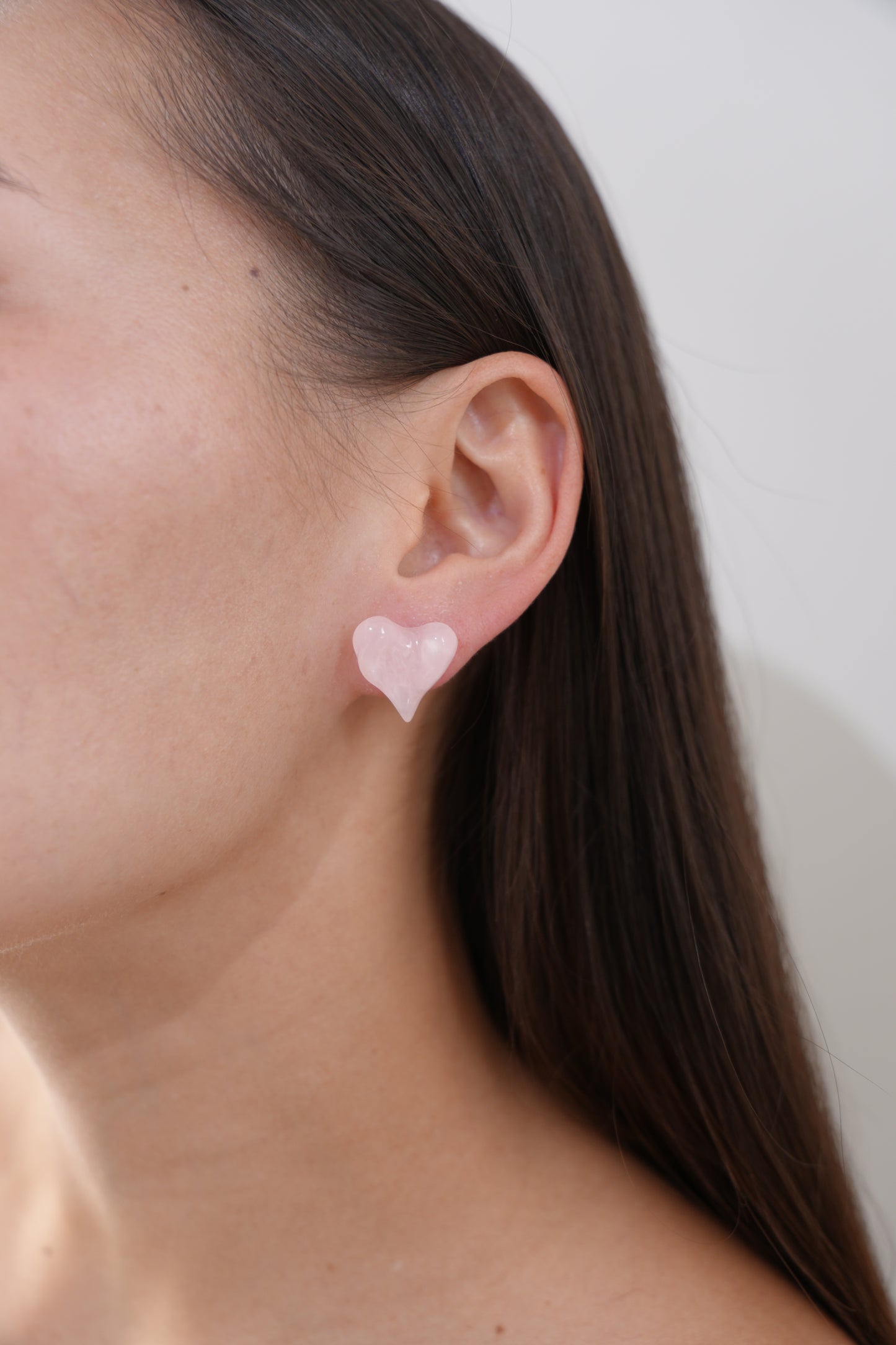 Blush Melt Heart Earrings