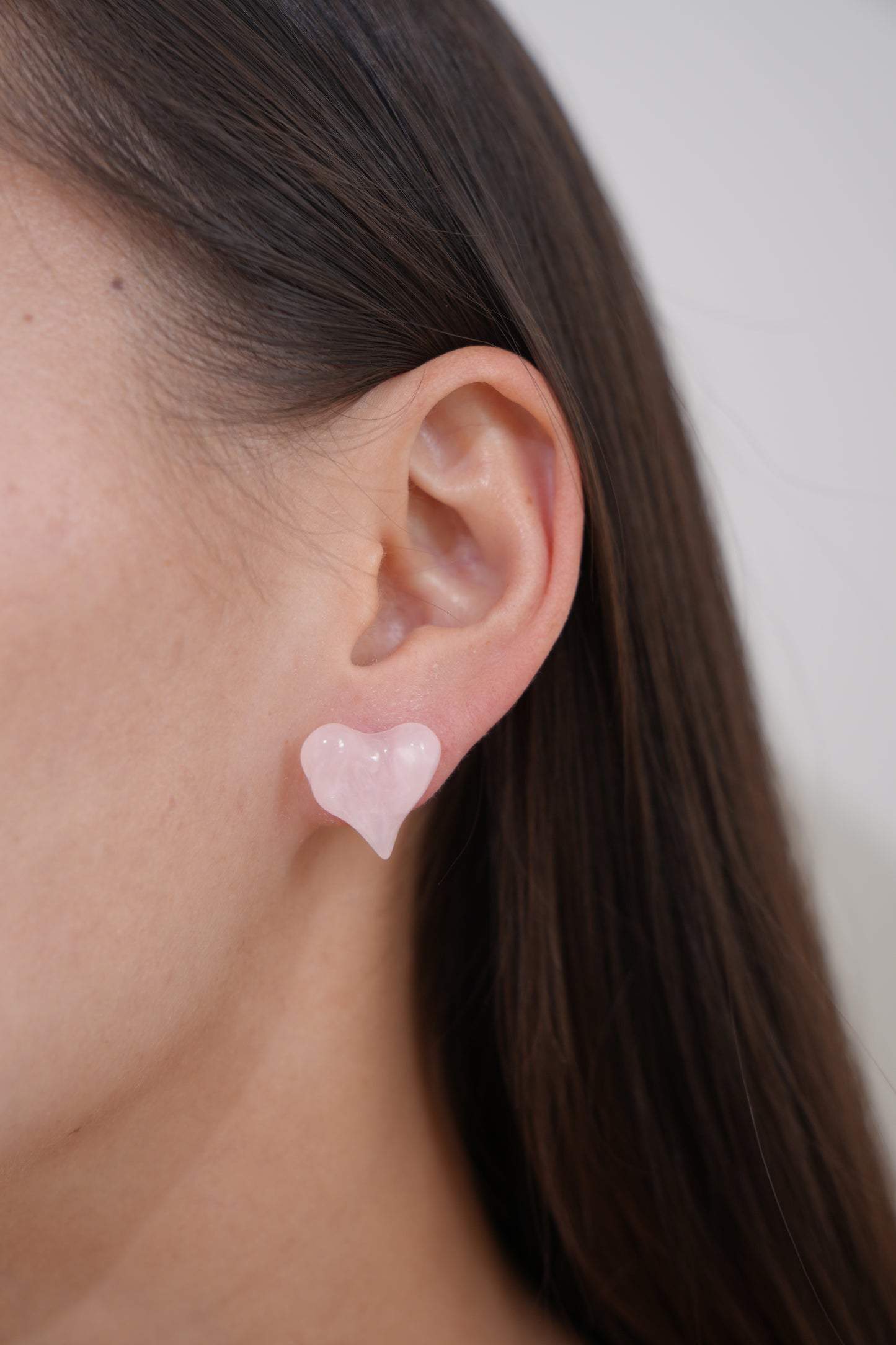 Blush Melt Heart Earrings