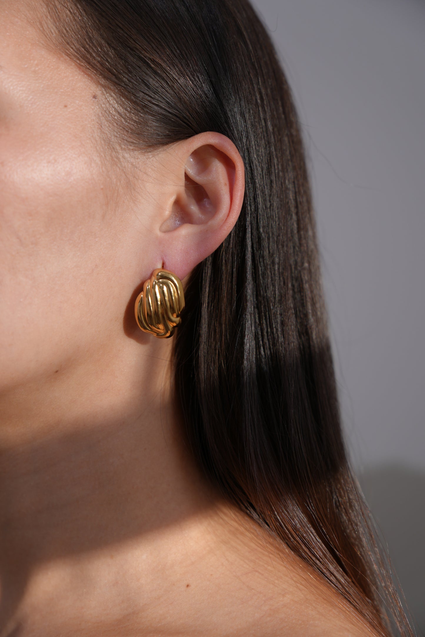 Sculpted Knot Stud Earrings