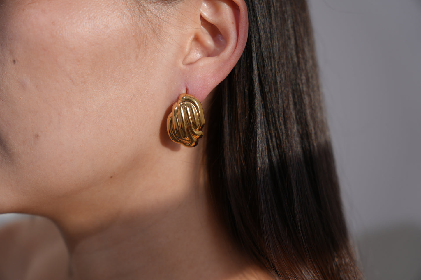 Sculpted Knot Stud Earrings