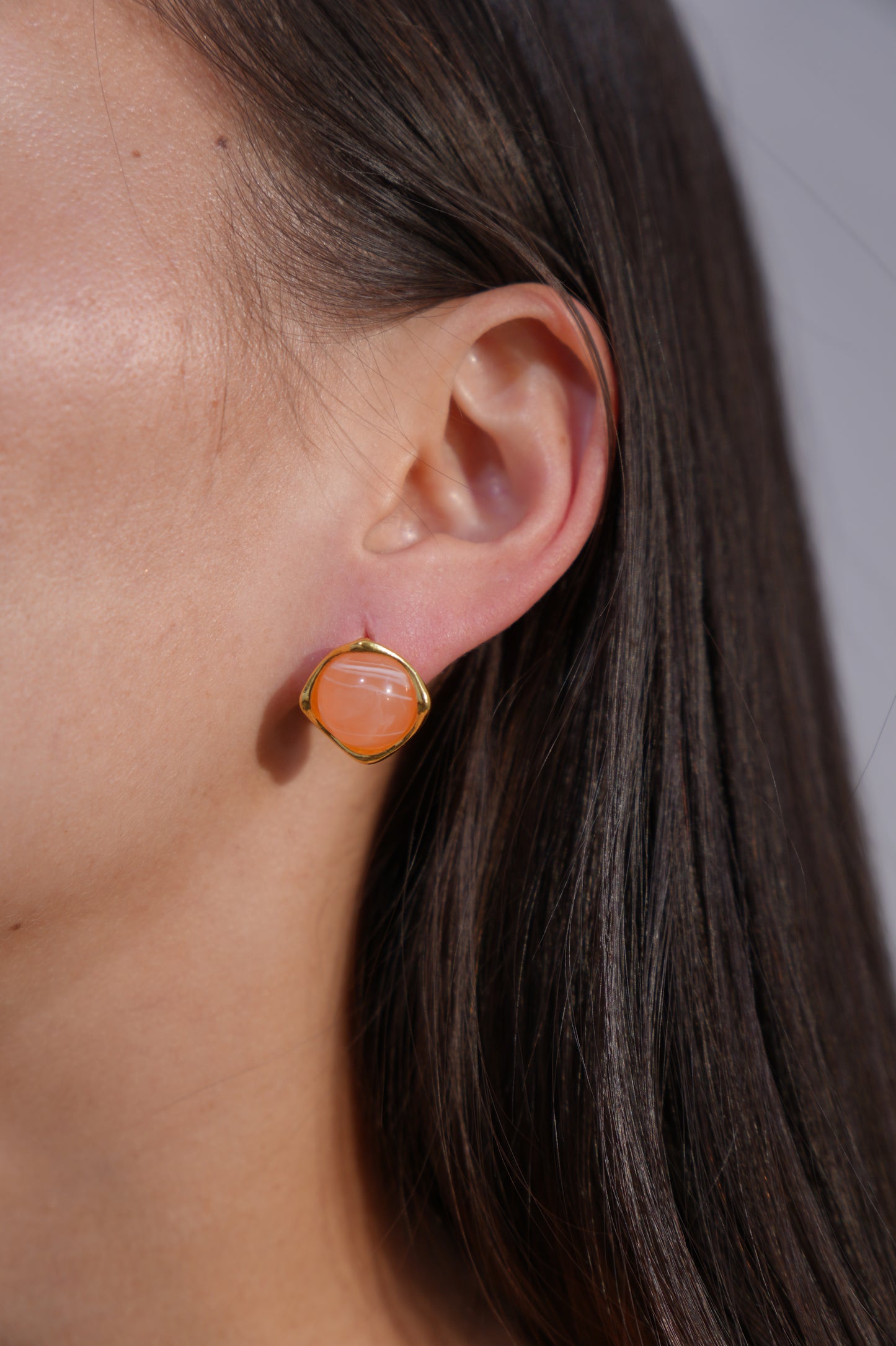 Swirl Gem Studs