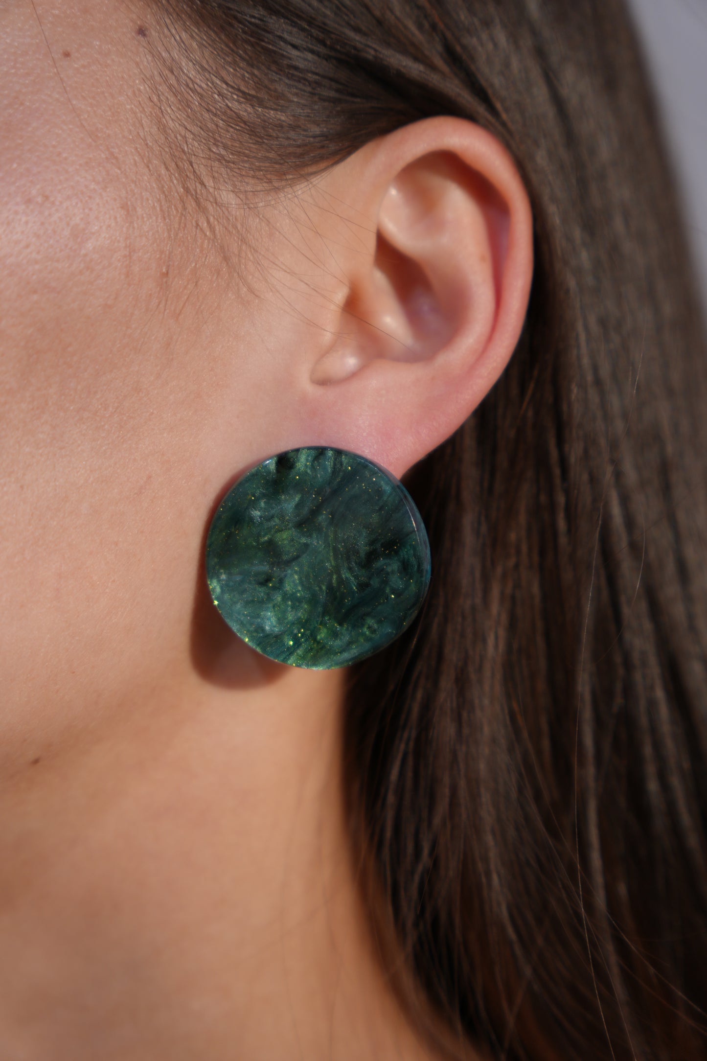 Swirl Resin Stud Earrings