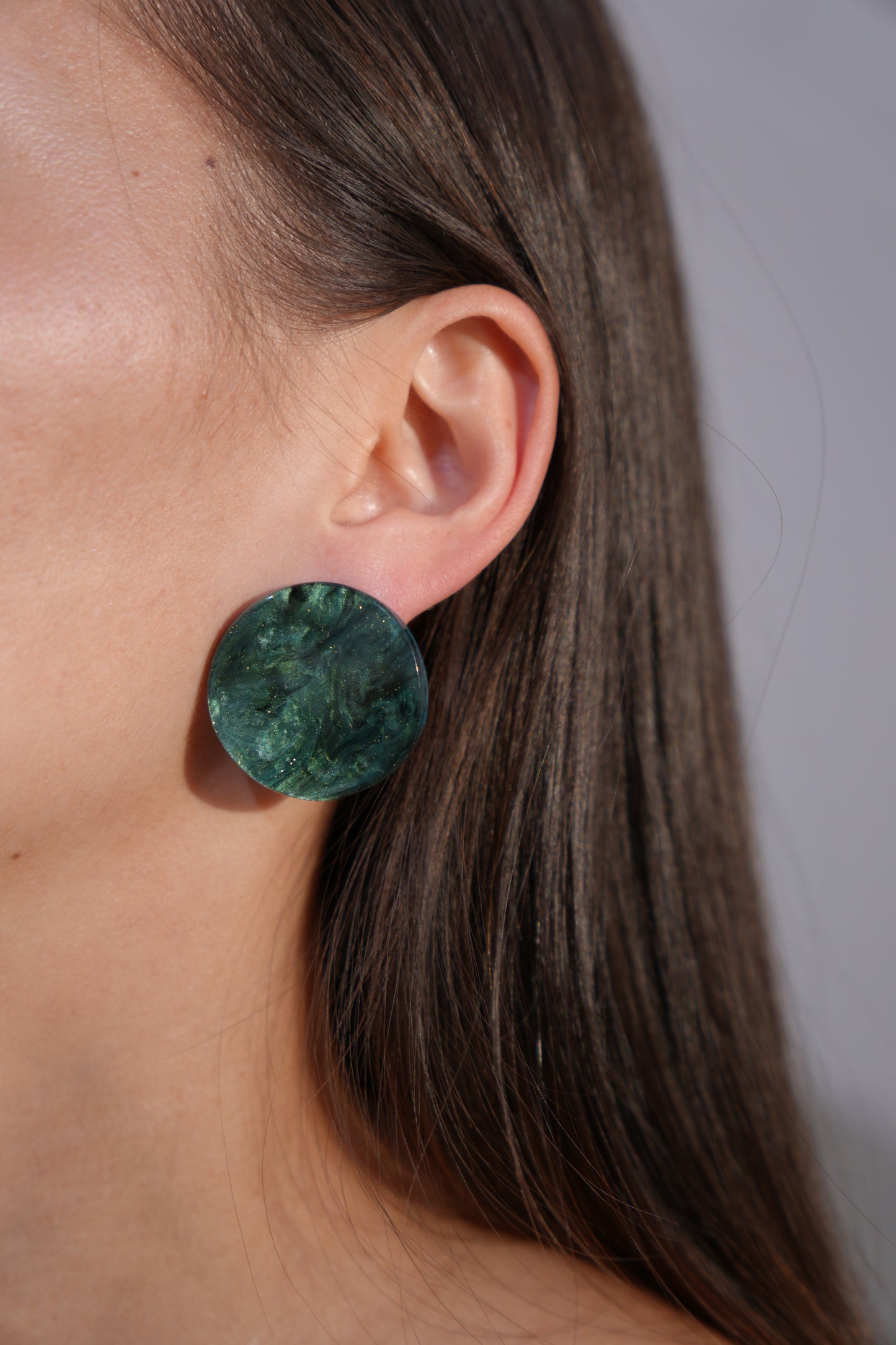 Swirl Resin Stud Earrings