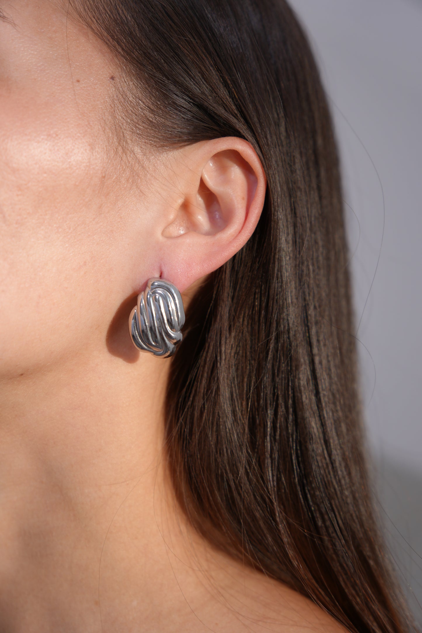 Sculpted Knot Stud Earrings