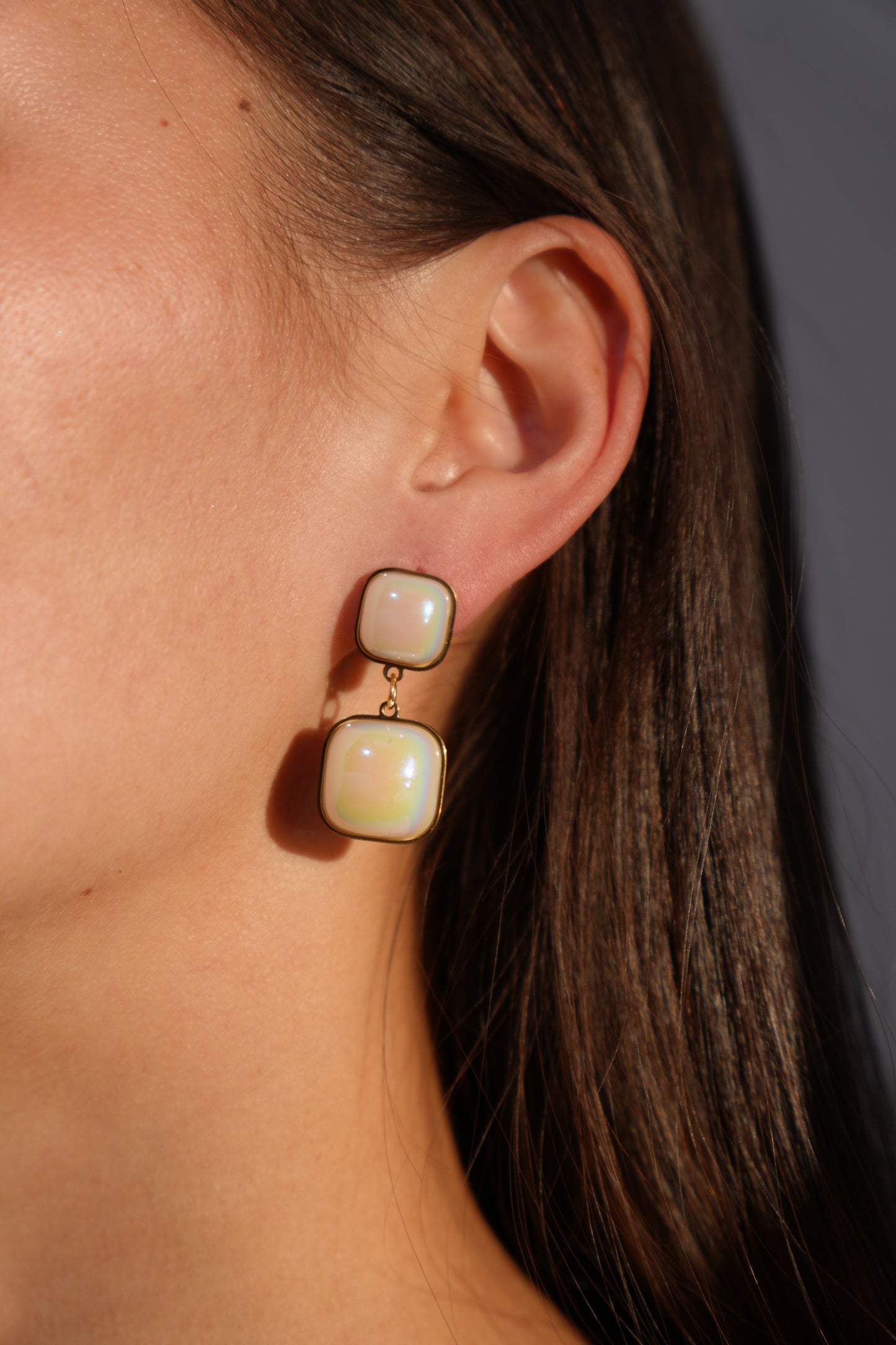 Square Drop Earrings