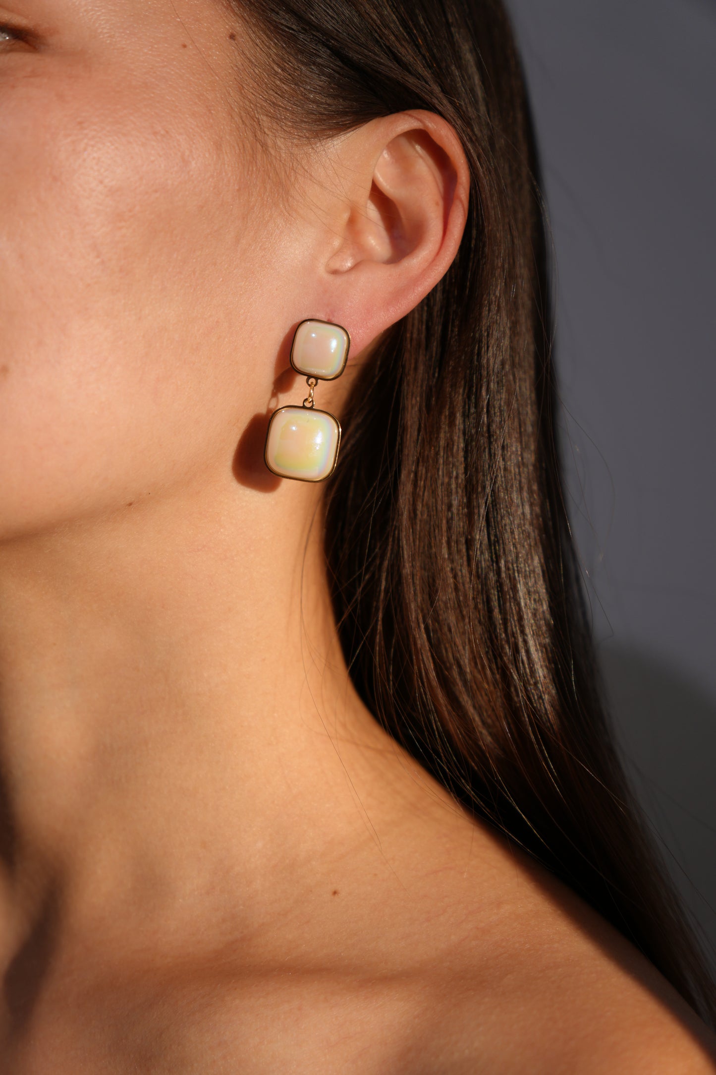 Square Drop Earrings