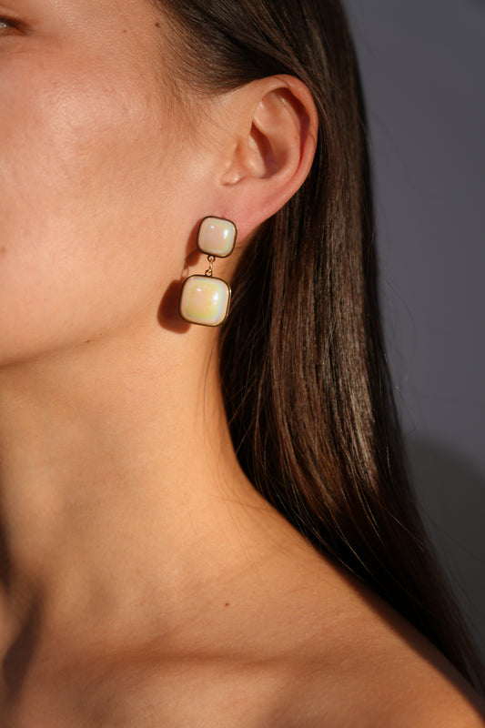 Square Drop Earrings