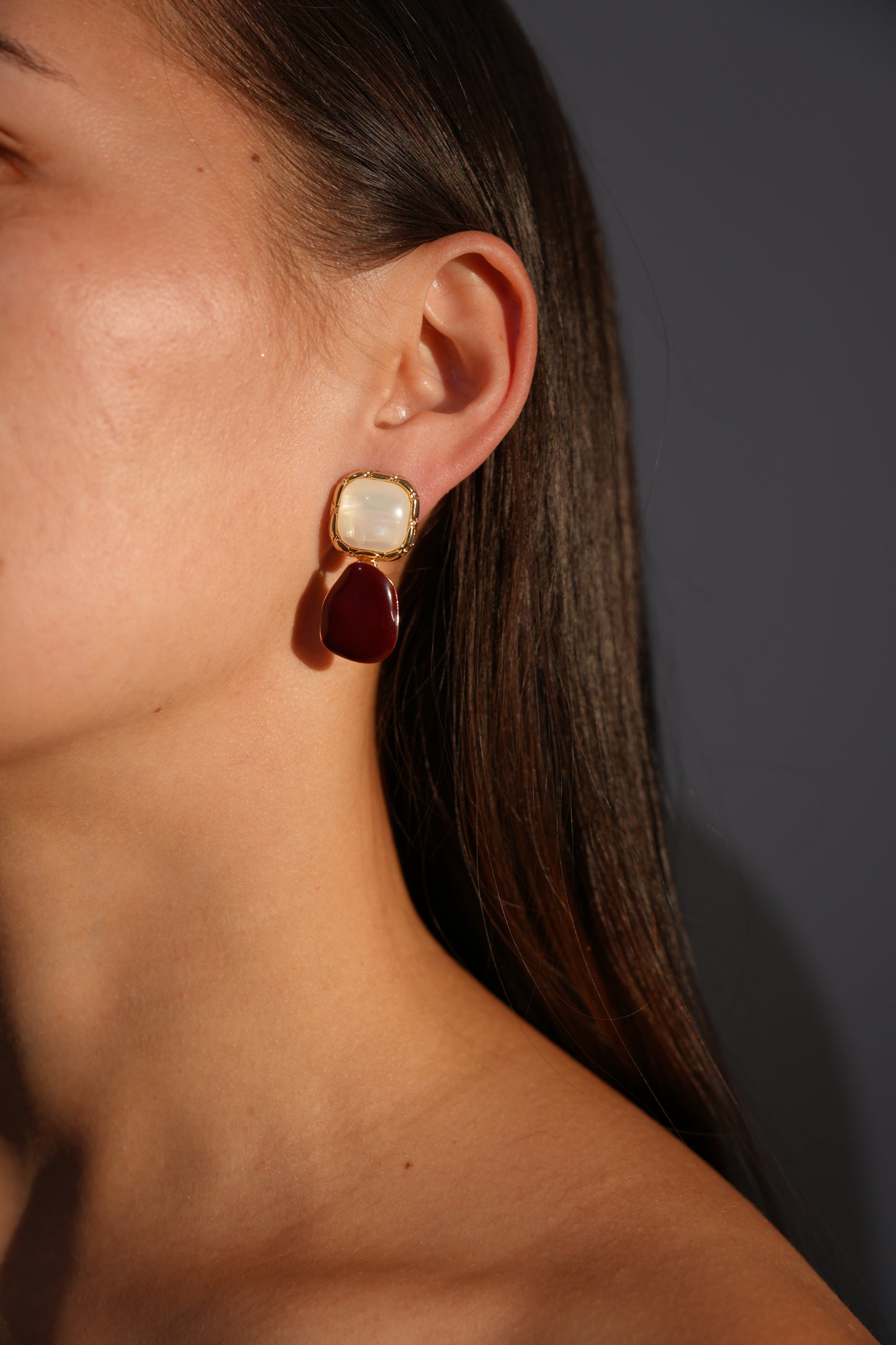 Pearl Duo Drop Earrings