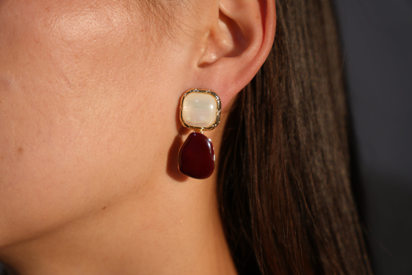 Pearl Duo Drop Earrings