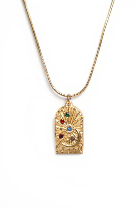 Celestial Arch Pendant Necklace