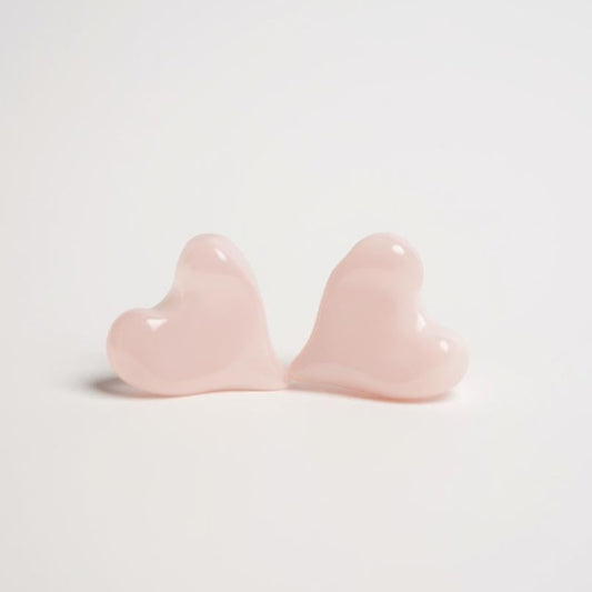 Blush Melt Heart Earrings