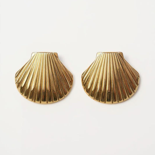 Golden Shell Earrings